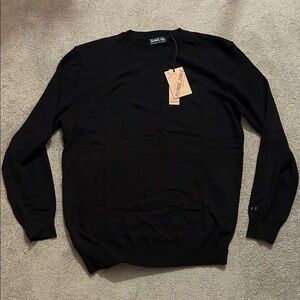 Paul Jones Men's Classic Black Crewneck Sweater